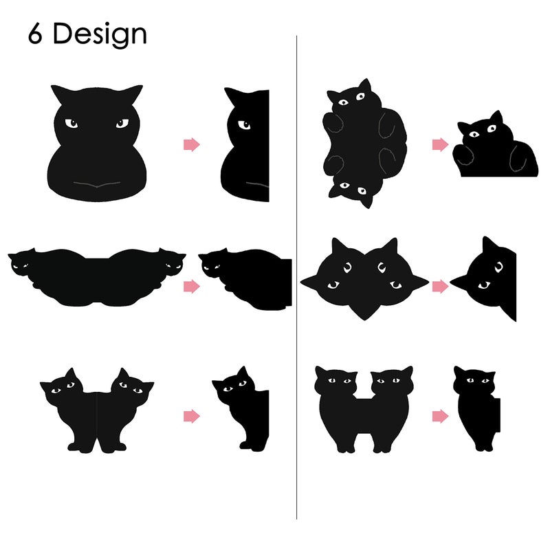 yasest Magnetic Bookmarks - 6 Pieces Assorted Cute Book Markers Clip Set for Teachers Students Book Lovers Reading  for School Office Home Supplies  Kawaii Cat Magnet Page Markers - Image 3